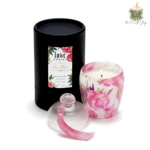 Luxury Candle Gift for Women – Peony & Lychee Scent – Natural Soy Coconut Wax Blend – Elegant Gift Packaging – 50-Hour Clean Burn Time