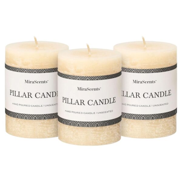 Ivory Pillar Candles