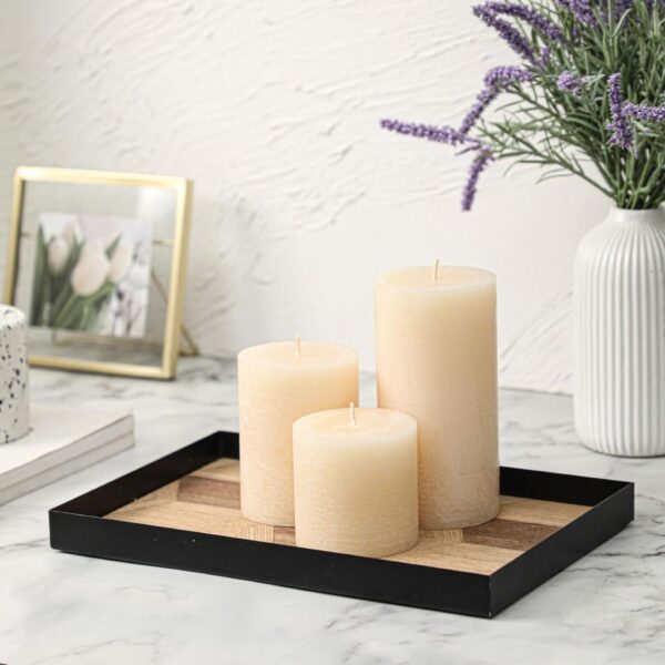 Ivory Pillar Candles